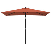 Ombrellone con palo in metallo 300 x 200 cm terracotta 02_0008136