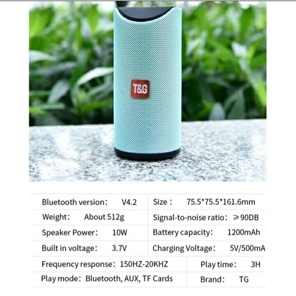 Trade Shop - Cassa Altoparlante Portatile Bluetooth Wireless 5.0 Radio Viaggio Casa Cellullare -
