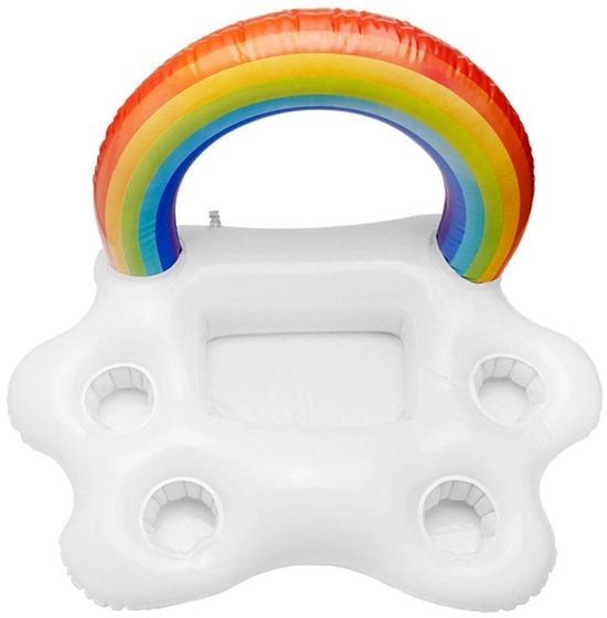 Bicchieriere Galleggiante Inflatabile - Istantanea per I Bicchieri - Decorazione Estiva - 61x40x41cm - Per Piscina/Strada - Bicchieriere Galleggiante Raffreddante