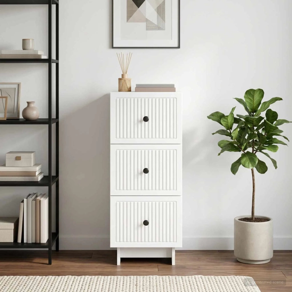 Mobile con Cassetti Bianco 33 x 34,5 x 90 cm 893925