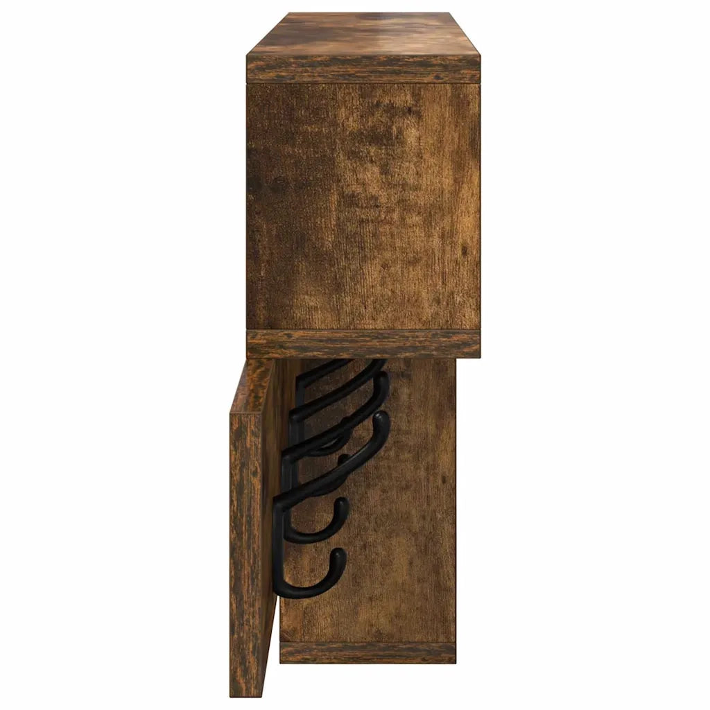 Appendiabiti a muro Rovere fumé 100 x 12 x 43,5 cm 874415