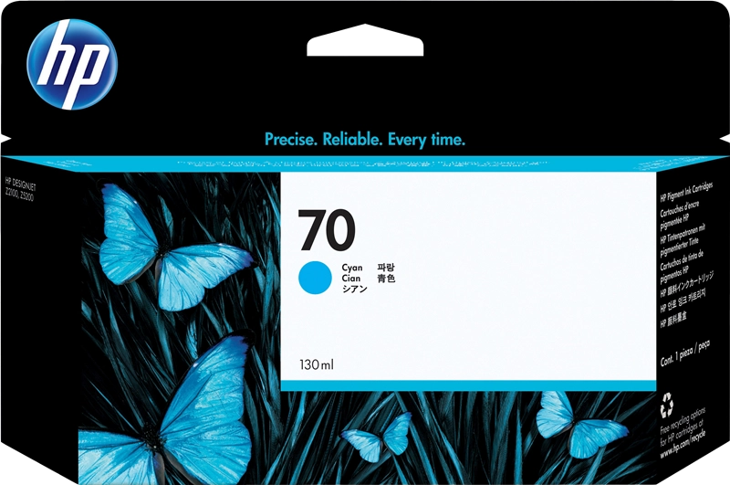 HP Cartuccia inchiostro ciano DesignJet 70 da 130 ml