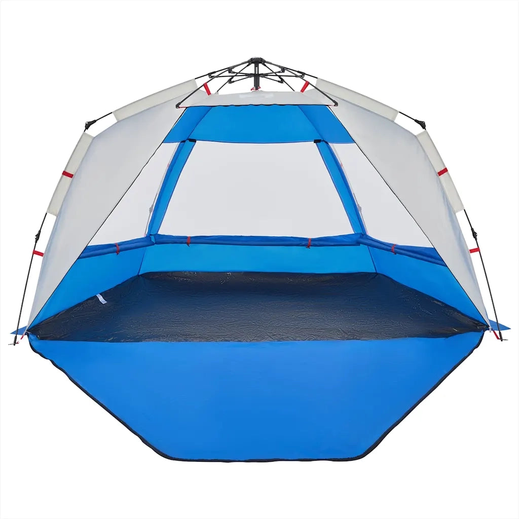 Tenda da Spiaggia 3Persone Azzurro Rilascio Rapido Impermeabile 4005311