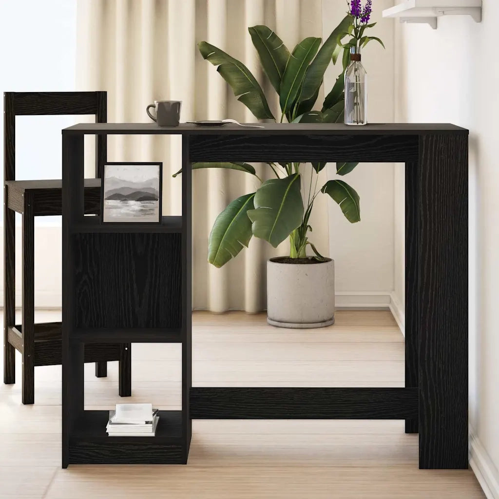Tavolo da bar Rovere Nero 124 x 46 x 103.5 cm Legno multistrato 868077
