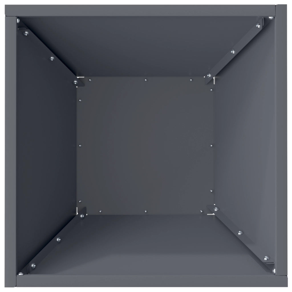 Fioriera in Plastica Antracite Plastica 35 x 35 x 15 cm Durevole