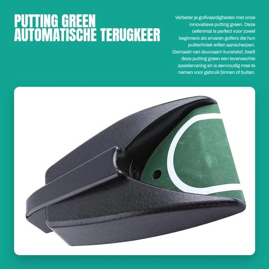 Tessuto da Pratica Automatico di Ritorno - Mattonella da Allenamento - Materiale Resistente in Plastica - Leggero - Per Interno/Esterno - Batteria A Batteria - Allenatore da Golf