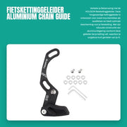 Guida catena in alluminio di alta qualità - Protezione catena per bicicletta - Protezione catena per mountain bike - ISCG 05 - Robusto - Facile da utilizzare