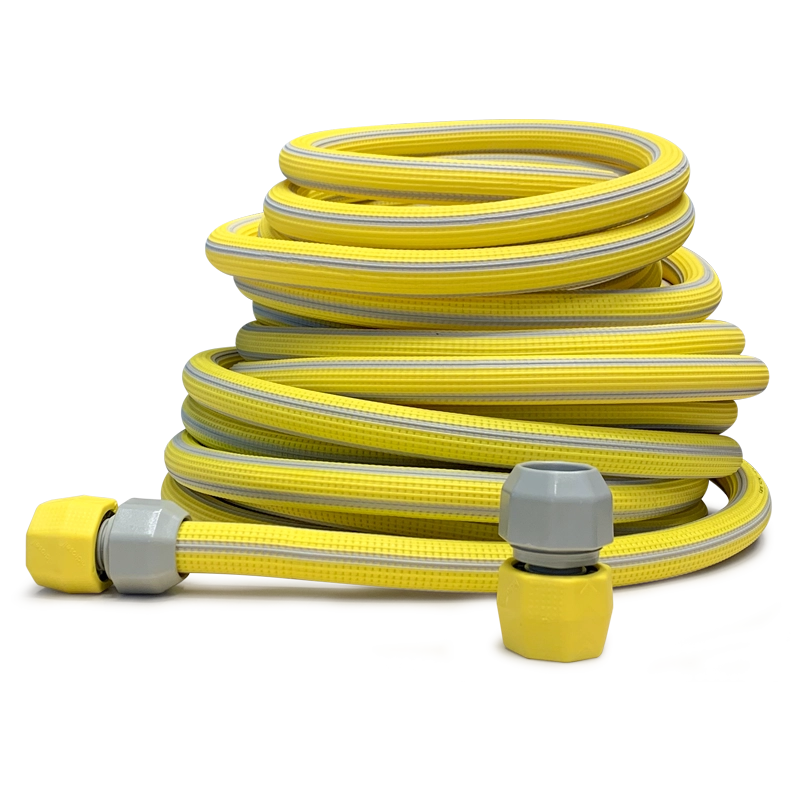 Idroeasy, Tubo da giardino 22,5 Metri Diametro 3/4 Pollice Superleggero, Kink Kong Tubo Acqua Giardino Anti-Nodo e Anti-Torsione, Atossica e Riparabile con 2 Raccordi, Made in Italy