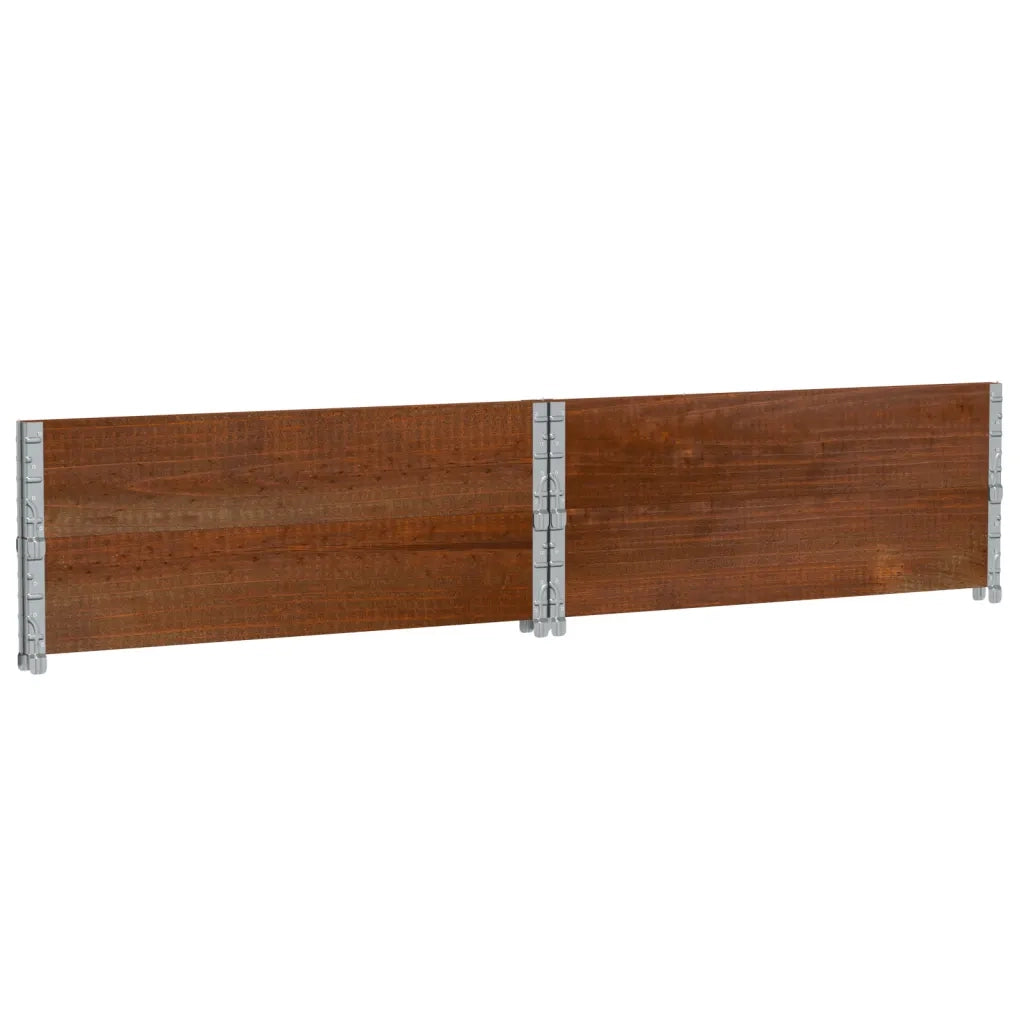 Fioriera da Giardino Marrone 100x100 cm Legno Massello di Pino 3295402
