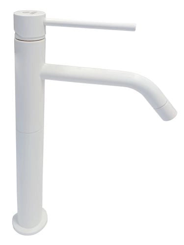 Miscelatore lavabo monocomando Alto serie Cilindra Argo Rubinetterie Colore: Bianco Opaco