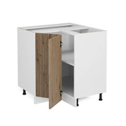 Mobile ad angolo cucina R-Line Rovere artigianale/Bianco 75.6 cm, PL Rovere Vicco