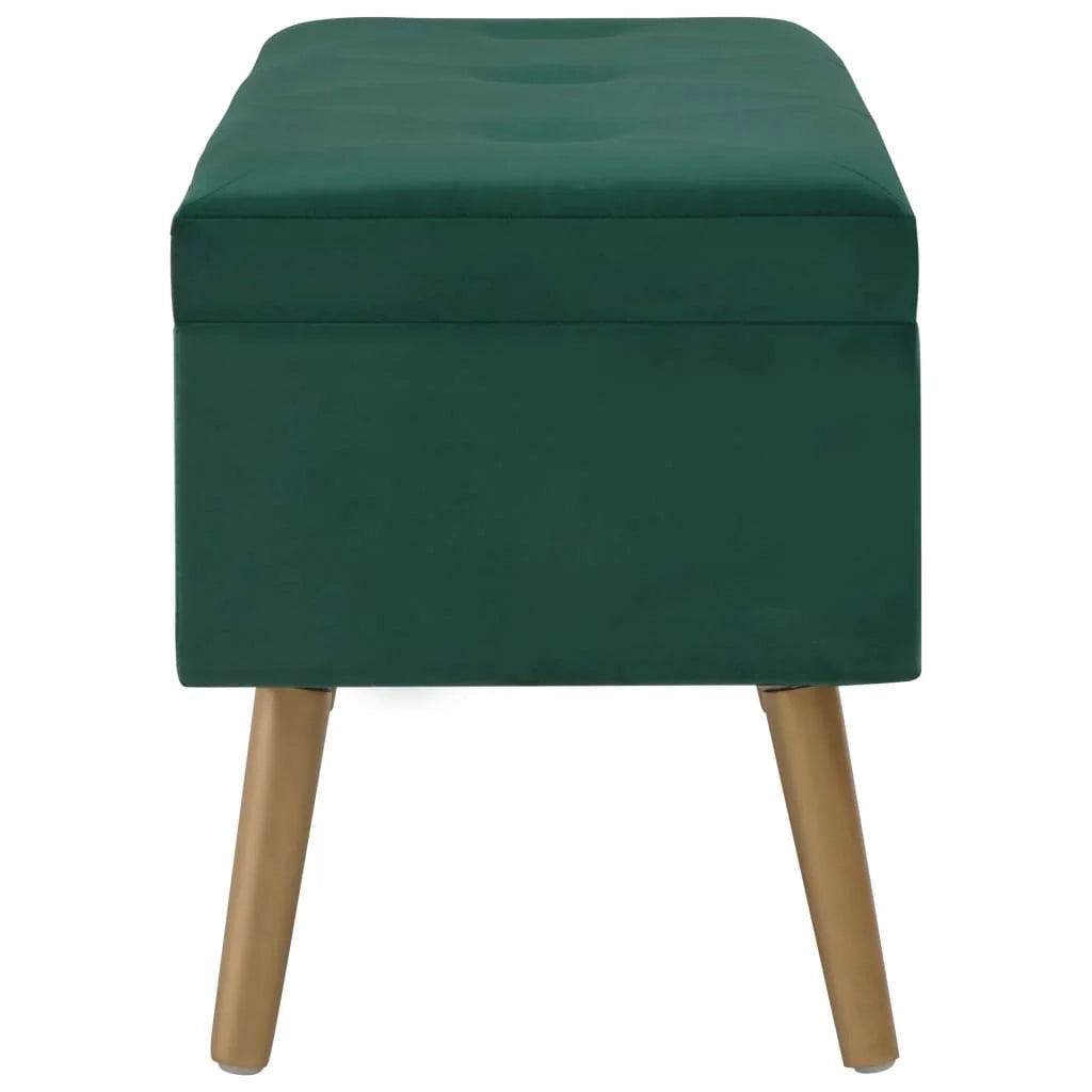 Panca con vano contenitore 80 cm velluto verde 02_0010985
