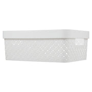 Contenitore Curver Terrazzo bianco 11l cm 26x35,5x13,6 h