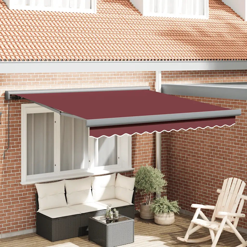 Tenda da Sole Retrattile Manuale Bordò 300x250 cm