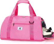 Borsa sportiva 40 litri, con compartimento per scarpe e zona umida, borsa da viaggio per donne e uomini, borsa da ginnasio e fitness