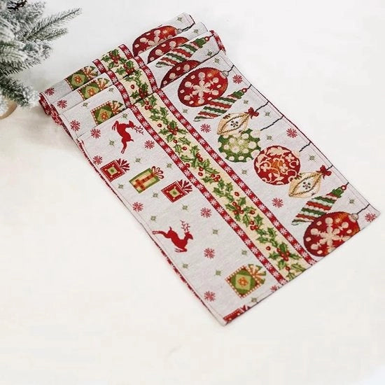 Set di 6 piatti per tavola da Natale - decorazione da tavola - stoffa
