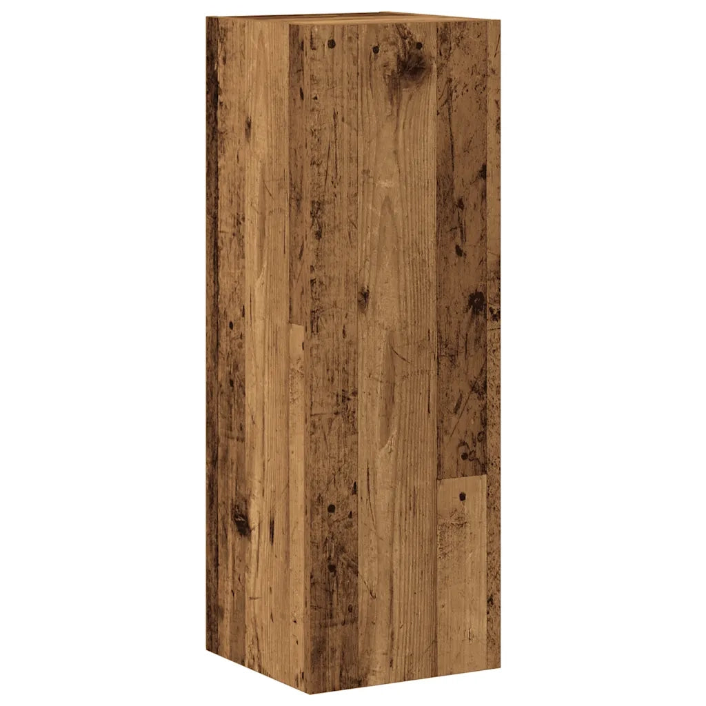 Set Mobile TV 8 pz Montato a Parete Legno Antico in Truciolato 3328953