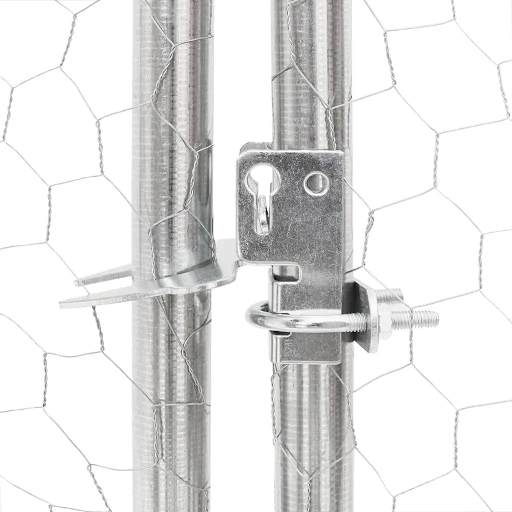 Recinto per Polli con Tetto 2,5x2x2,25 m in Acciaio Zincato CFW5287625