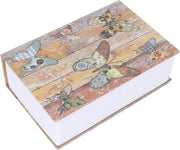 Cassa portaoggetti a forma di libro con chiusura a cifra, cassaforte portatile Adatta per gioielli, argento, 18,2 x 11,8 x 5,7 cm