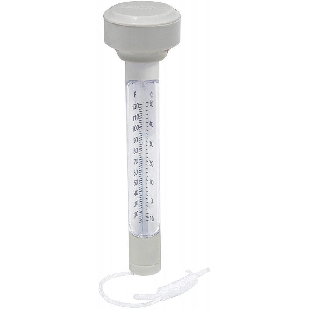 Trade Shop - Termometro Galleggiante Per Piscina In Abs Temperatura Acqua Con Cordicella 58072 -