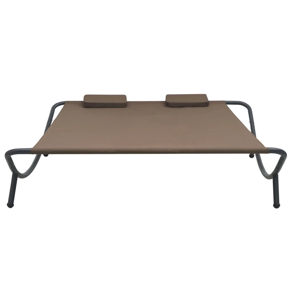 Lettino da Esterno in Tessuto Marrone CFW8162353