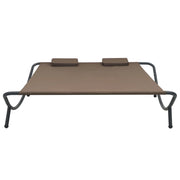 Lettino da Esterno in Tessuto Marrone CFW8162353