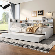 Daybett con funzione divano letto in pino bianco 140x200 cm