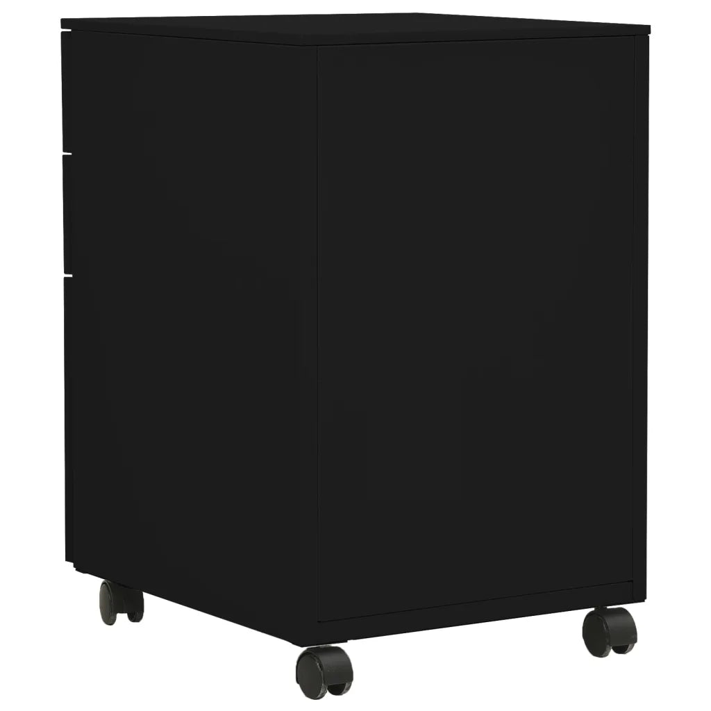 Schedario Mobile Nero 39x45x60 cm in Acciaio cod mxl 57341