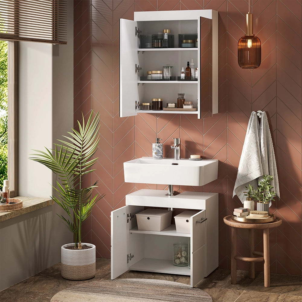 Mobile sottolavabo per bagno Luna Bianco 60 x 56 cm Vicco
