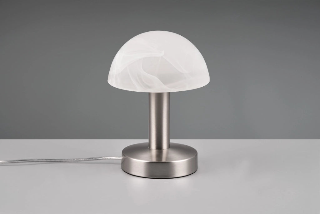 Lampada tavolo FYNN II argento metallo E14 Trio 599100107