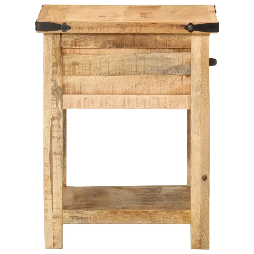 Comodino 40x40x50 cm in Legno Massello di Mango 372716