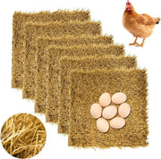 12"x12" cuscino per pollaio 6 set cuscini per pollaio lavabili per l'allevamento dei pulcini tappeto erba sintetica pavimento mattonelle giardino prato per pollaio cuscino adatto a pulcini, animali domestici - giallo