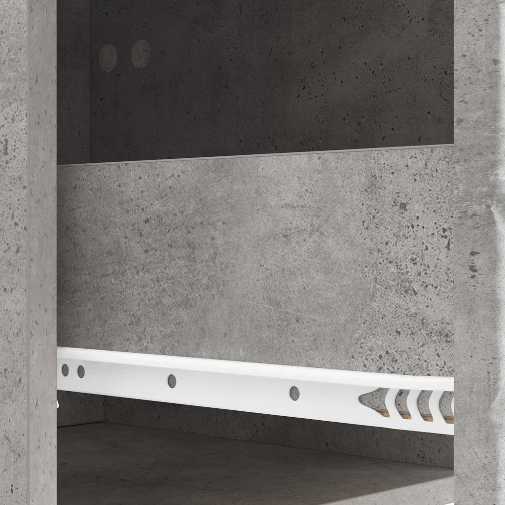 Comodino Grigio Cemento 43 x 34,5 x 48 cm Legno ingegnerizzato 894991