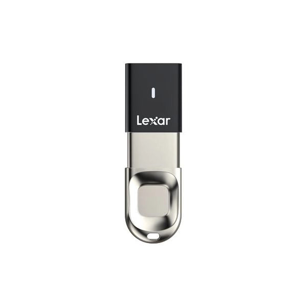 Chiavetta usb lexar ljdf35 32gbbk jumpdrive f35 fingerprint black e si