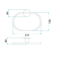 Appendiabiti Da Bagno Ring 16101 Aristo Rame Spazzolato