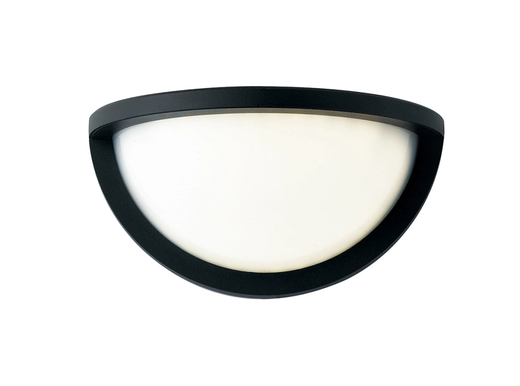 APPLIQUE BIEMISSIONE LED DETROIT NERA 10W 700LM 3000K / 4000K IP54 24X12X12,6CM