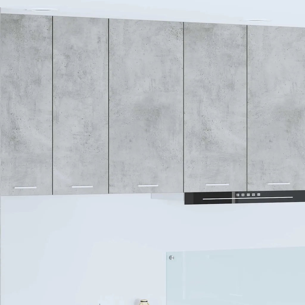 Armadio pensile Grigio Cemento e Bianco 40 x 31 x 80 cm 884261