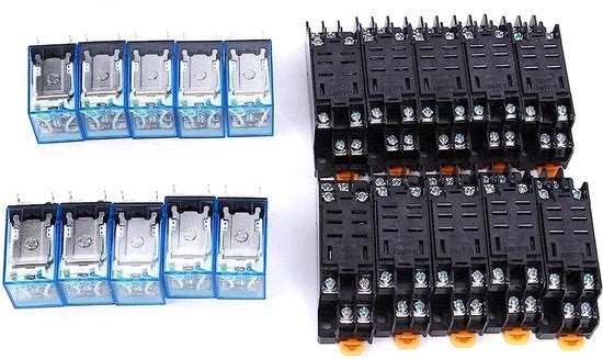 Set di relè 10 pezzi 8 poli + componenti elettronici di alta qualità basisspoel LY2NJ DC 24 V - contenuto HTML richiesto.