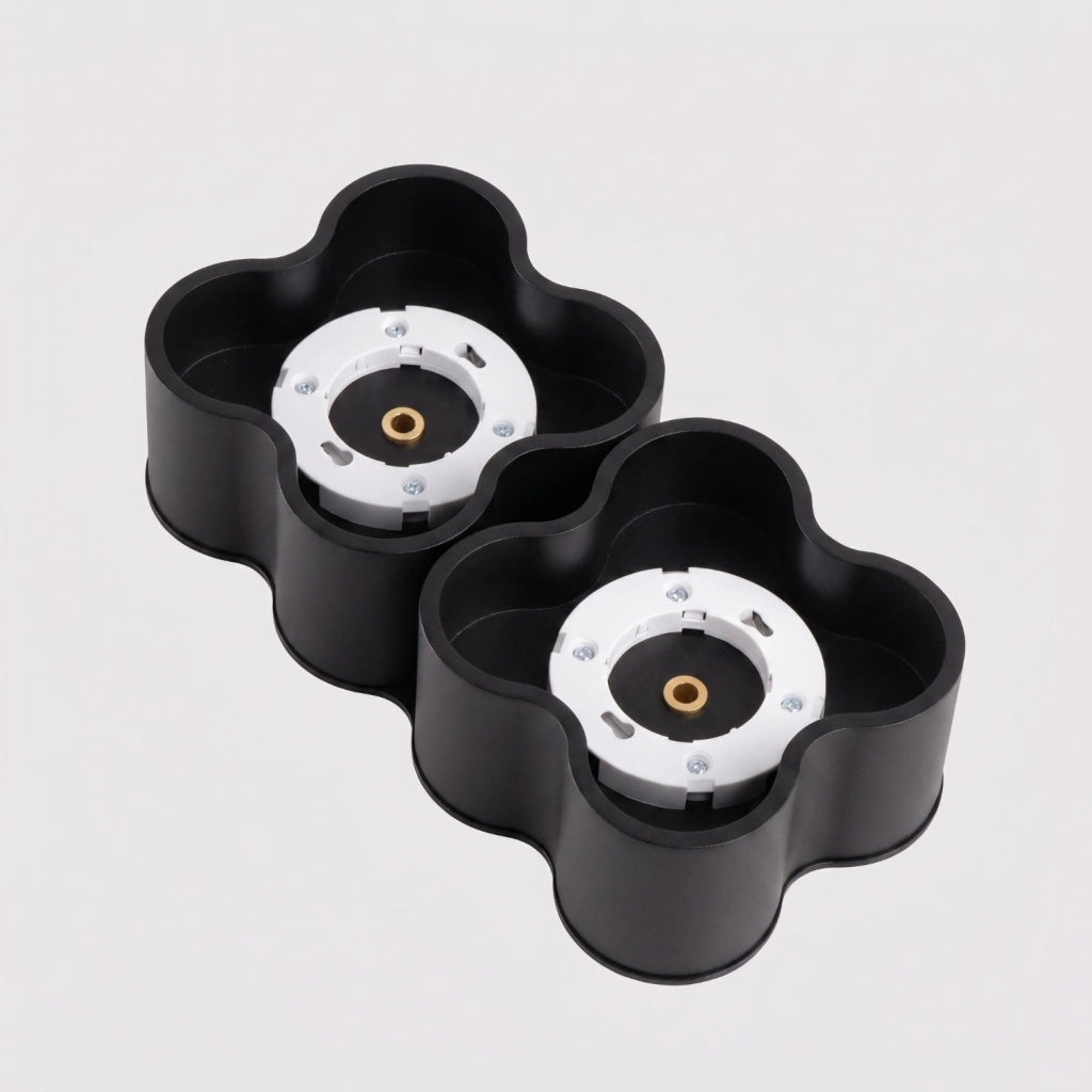 Plafoniera OVIO 2 nera Gx53