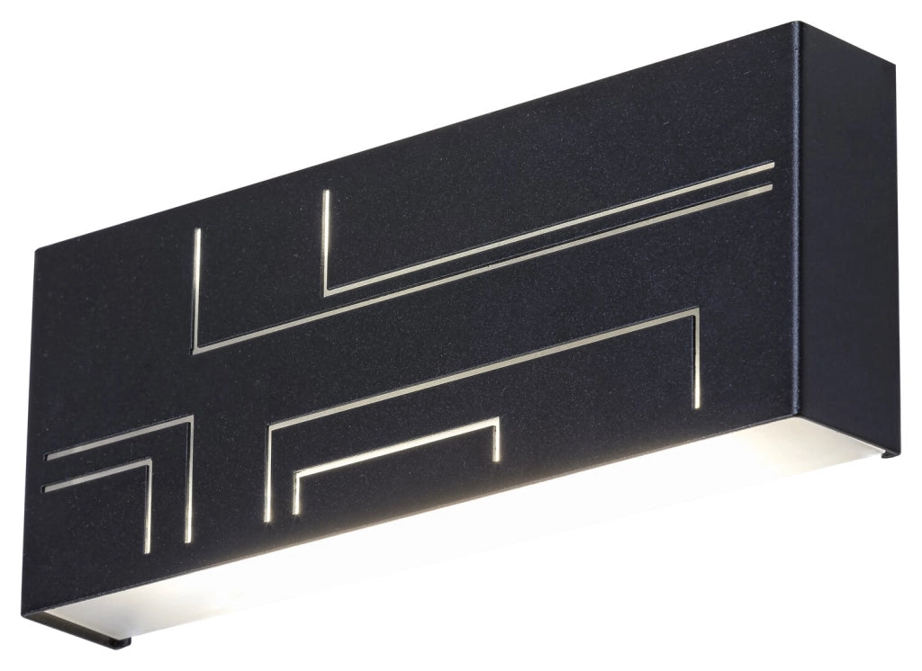 Applique esterna moderna LED 12W IP65 Maribor nera Rabalux