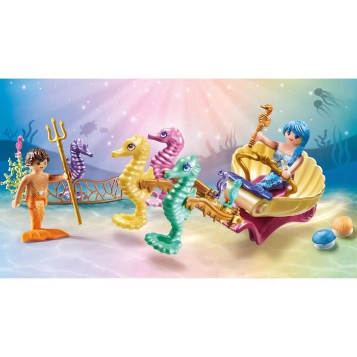PLAYMOBIL 71500 Carrozza con sirene e cavallucci marini