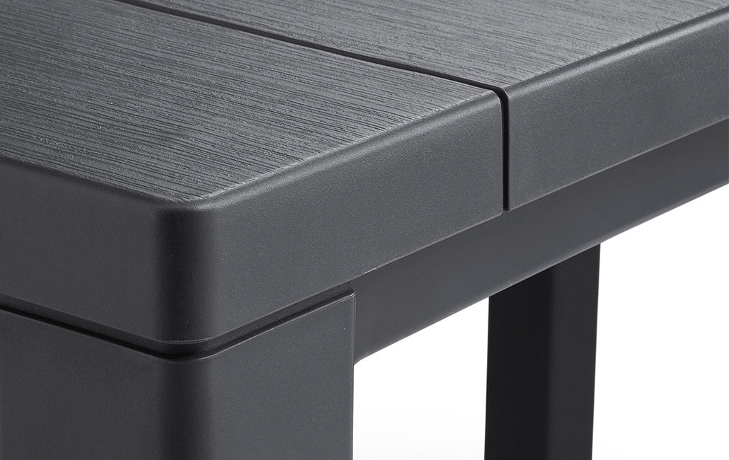Tavolino da Giardino 147x90x74,5 cm in Resina Keter Julie Antracite