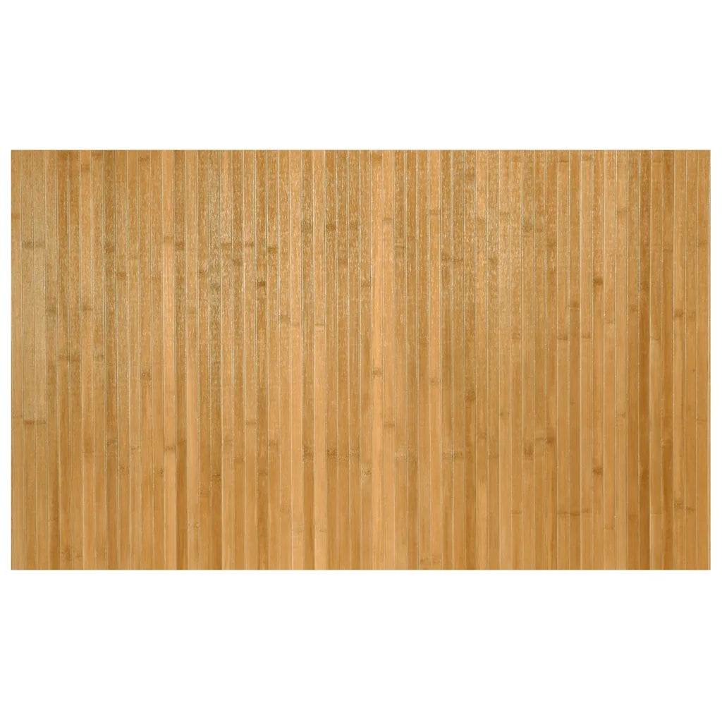 Tappeto Rettangolare Naturale 60x100 cm in Bambù 376709