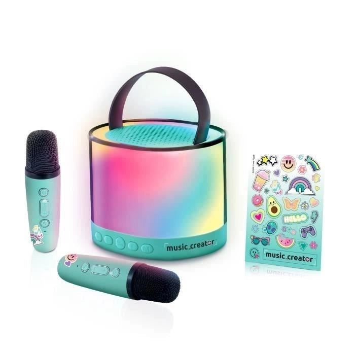 Canal Toys - Music Creator - Mini Stazione Karaoke - Altoparlante illuminato con 2 microfoni wireless - INF 044