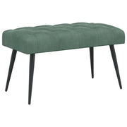 Panchina con bottoni imbottiti Verde Mare 80 x 40 x 46 cm 42038568