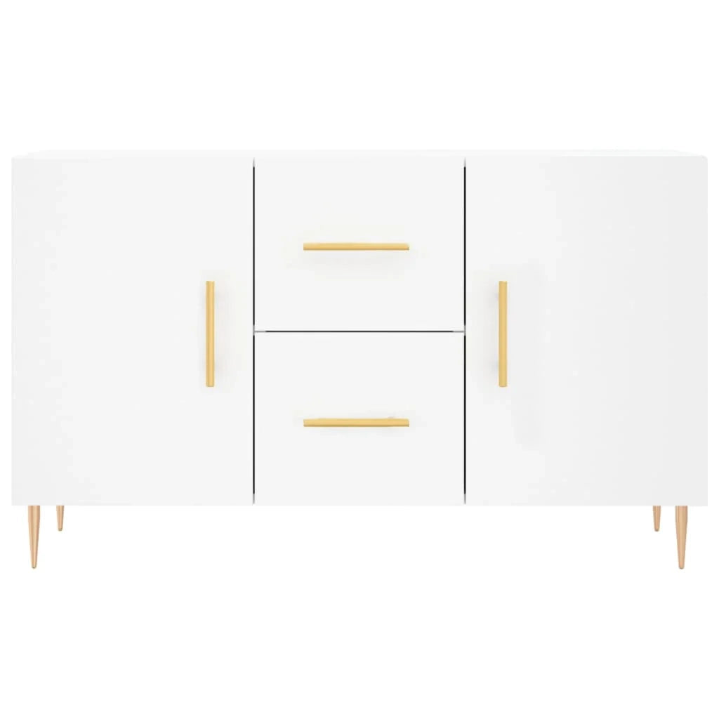 Buffet credenza cassettiera armadio mobile contenitore organizer per cucina soggiorno salotto 100 x 36 x 60 cm legno ingegnerizzato bianco 02_0030164