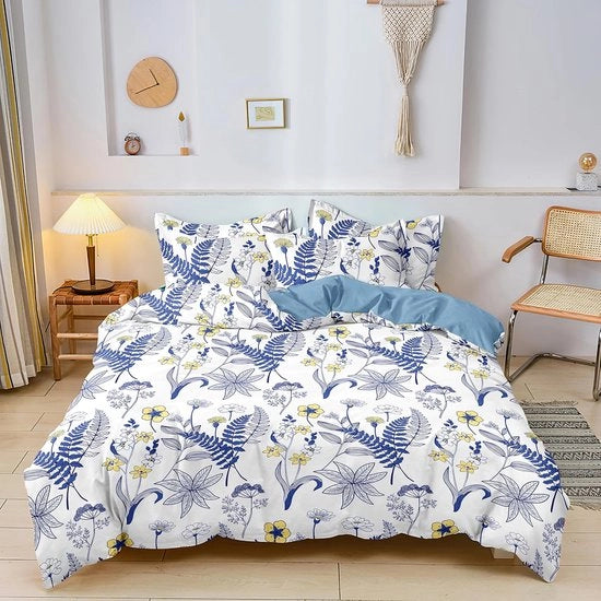 Beddengoed con Foglie e Fiori per Tutte le Stagioni