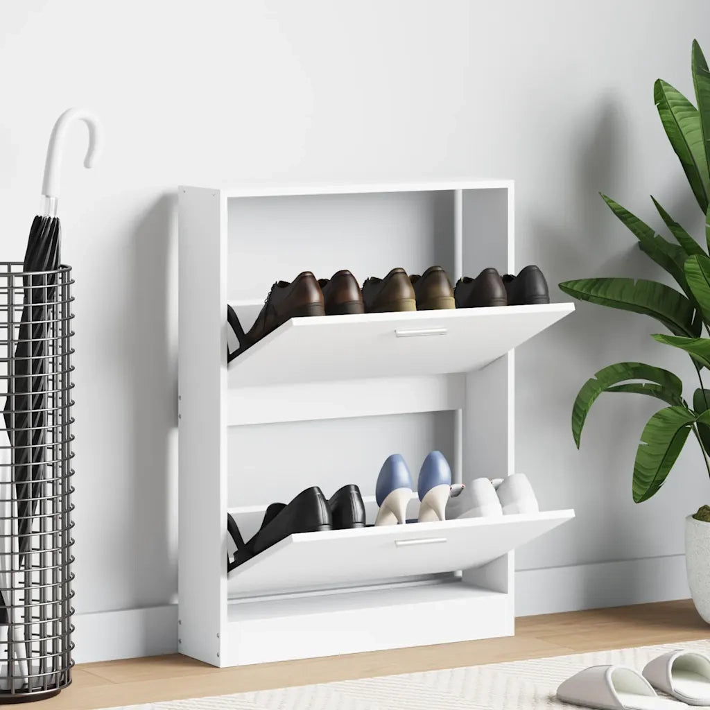 Scarpiera Bianca 59x17x81 cm in Legno Multistratocod mxl 105676