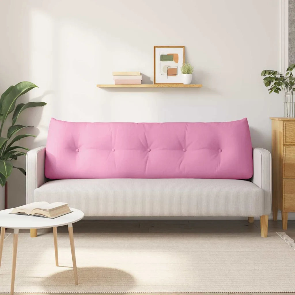 Cuscino per Schiena Rosa 160 x 24 x 50 cm Tessuto