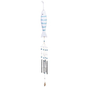 Carillon a vento in legno blu 9x9x90h cm